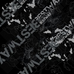 Sowohl Outdoor als auch Laptop Rucksack. Daher die Kombination aus Topografischer Karte und moderner, urbaner Typografie