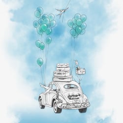 Illustration mit Bleistift