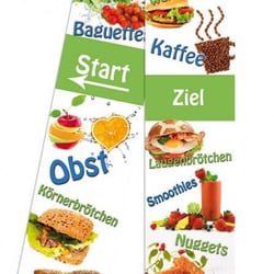 blaue Tomate – Logo, Geschäftspapier, Schilder