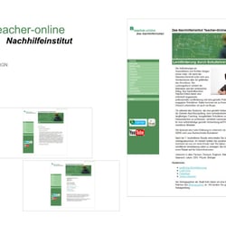 Nachhilfeinstitut Teacher-Online, Webdesign