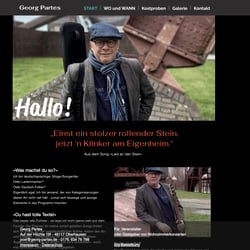 Website meiner musikalischen Aktivitäten (WIX.com)
