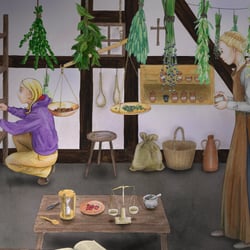 Illustration für den 4ten Band der Kinderbuchreihe „Gewürzdetektivin Emmi Cox“
