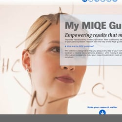 Roche MIQE Responsive Website