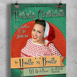 Plakatgestaltung / Rockabilly Konzertreihe