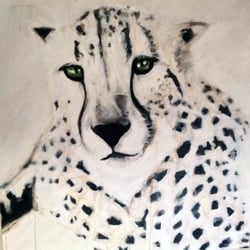 Acryl, Pastellkreide auf Leinwand