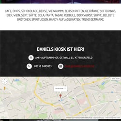 DANIELS KIOSK WEBSEITE