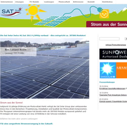 www.sat-solar.ch, Entwurf und Umsetzung