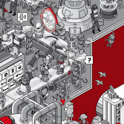 Ferchau Wimmelbild close up