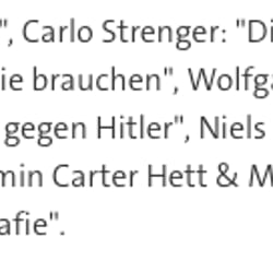 Bericht im Perlentaucher