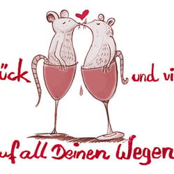 „Viel Glück“ für den Tassendruck