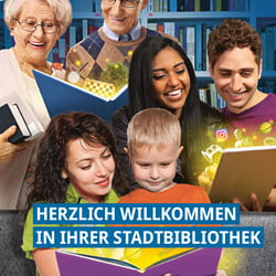 Stadtbibliothek Ludwigsburg Titelmotiv Willkommen