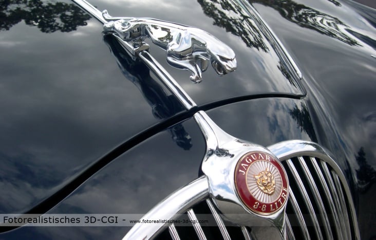 3D-CGI Jaguar Oldtimer