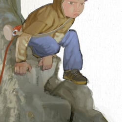 Freie Arbeit | Bilderbuch | „Der Rote Faden“ | Seite 5 | Close up