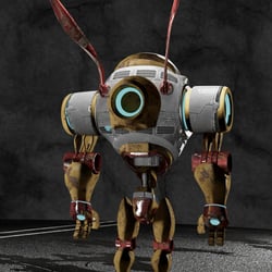 E-Bot modeling Maya