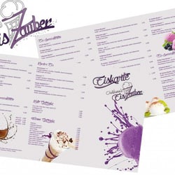 Eiszauber – Logo, Eiskarten, Visitenkarten, Fotos