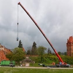 Hotels Schloss Tangermünde, 180°-Panorama, Einbringung eines Wasserfilters
