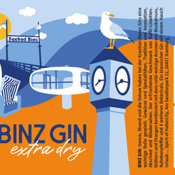 Illustration und Layout Gin-Etikett BINZ