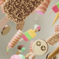 3d ice cream motion design product visualization
