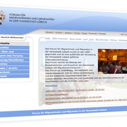 Logo für das Forum für Migrantinnen und Migranten in der Hansestadt Lübeck