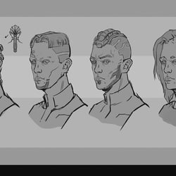 early hairstyle exploration