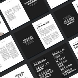 heart.dsgn, Sonja Gleixner // Editorial Design // Programmheft Theater