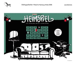 ‚Heimspiel‘ Plakat für ein Event der Agentur Hamburg Artists