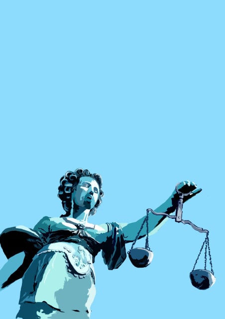 Illustration, Justitia