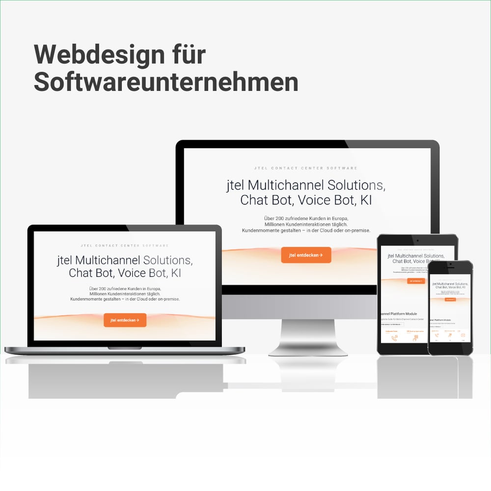 Webdesign für Softwareunternehmen