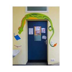 Wandmalerei Bücherei Grundschule