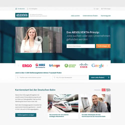 Absolventa Relaunch – Startseite