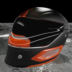 Helmet modeling in Cinema 4D