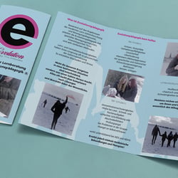 Falzflyer für Evolution by Trix Imboden