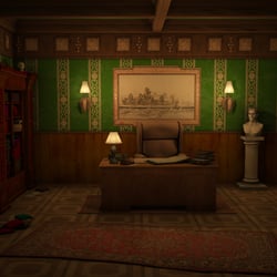 Arbeitszimmer im Point & Click Adventure Dagon