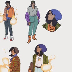 Mantra Comic Book Sunny Character Exploration