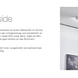 Occhio – Landingpage für die Leuchtenserie Mito