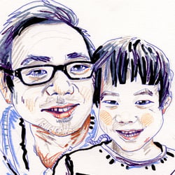 portrait father & son