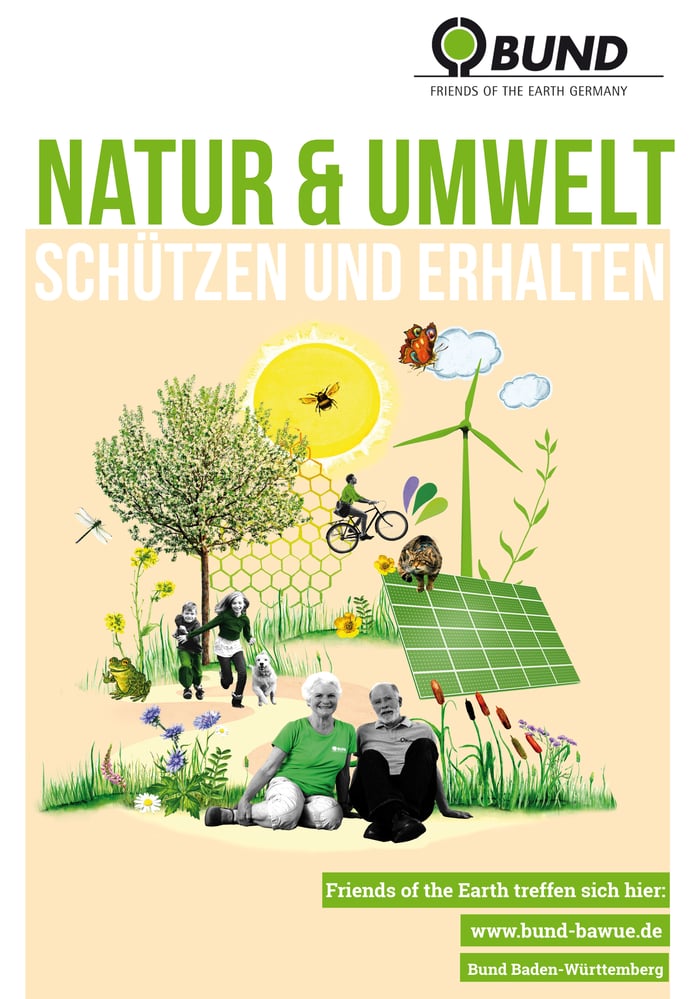 BUND Baden-Württemberg Posterkampagne 2019 Collage und Idee
