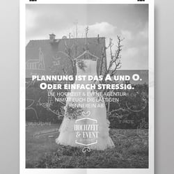 Hochzeit Event Agentur Plakat Gestaltung