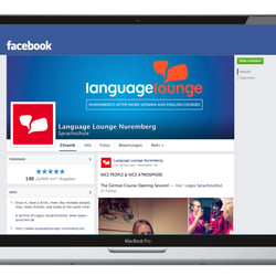 Logo und Social Media Marketing für einen Sprachkurs