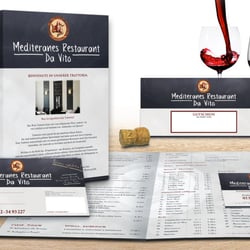 Speisekarte, Gutschen, Visitenkarten für it. Trattoria