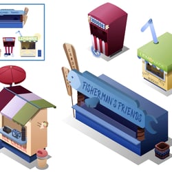 Isometric Foodcourt
