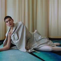Model wearing Burberry