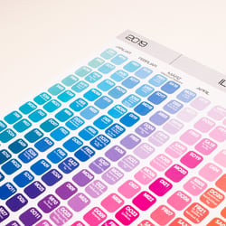 Detail von Kalender im Design des beliebten COPIC-Markers