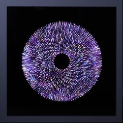 „VORTEX VII“ 64×64cm, Infinity Mirror by Simona Petrauskaite / www.cube999.de