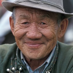 alter Mann, Mongolei