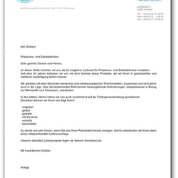 Werbeschreiben