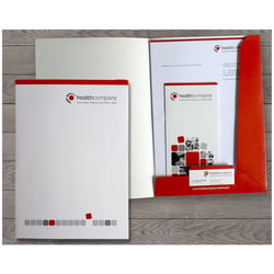 Mappe, Briefpapier, Visitenkarte und Flyer