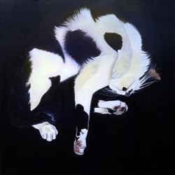 „Turn“, Öl auf Leinwand, 100×100cm, 2021