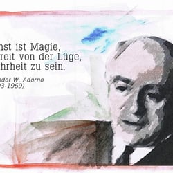 Theodor W. Adorno (1903-1969) war ein deutscher Philosoph, Soziologe, Musiktheoretiker und Komponist.