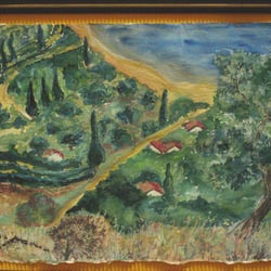 türkeilandschaft 1988 Tusche /Kreide